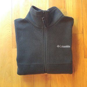Columbia Men's Black Zippered Fleece, Size L